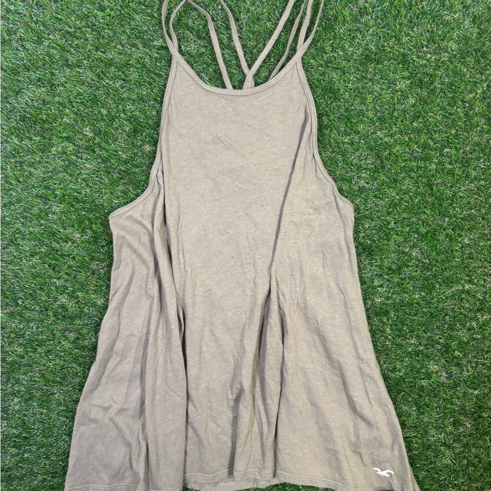 Hollister Green Strappy Tank Top